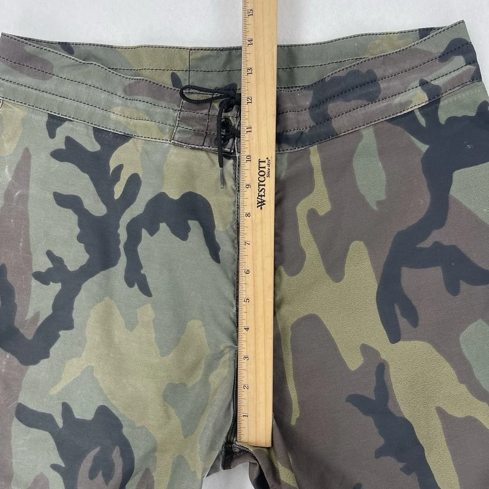 Birdwell Beach Britches Board Shorts Mens 34 Camo Texas Nylon Surf Swim Trunks